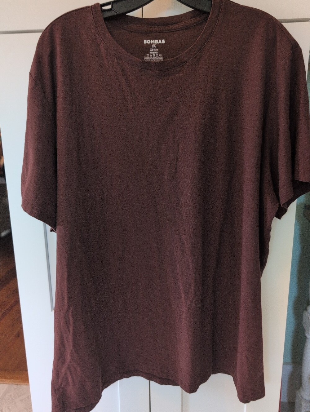 Bombas Men's Crew Neck T-Shirt — Dark Brown, 2XL